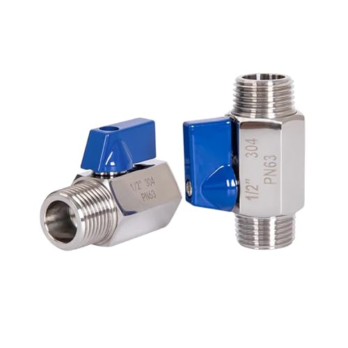 Válvula de bola para regular el agua en sistemas de riego con rosca 1/4 BSP 6
