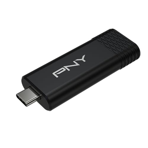 PNY PRO Elite V3 Type-C 1TB USB 3.2 Gen 2 Flash Drive Up to 1000MB/s Read Up to 800MB/s Write Extreme Performance for Professional Data Storage and Transfers Premium Metal Design USB-C
