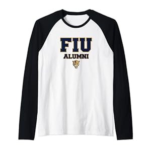 Florida International FIU Panthers Alumni Raglan Baseball Tee