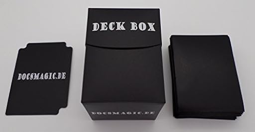 docsmagic.de Deck Box Big + 100 Mat Black Sleeves Standard - Caja & Fundas Negra - PKM - MTG | Ya disponible en tu tienda friki favorita! En mundofriki.es! docsmagic.de Deck Box Big + 100 Mat Black Sleeves Standard - Caja & Fundas Negra - PKM - MTG | Ya disponible en tu tienda friki favorita! En mundofriki.es!