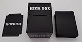 docsmagic.de Deck Box Big + 100 Mat Black Sleeves Standard - Caja & Fundas Negra - PKM - MTG