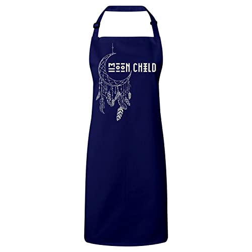Tablier cuisine premium lune et étoiles Moon Child pour la protection et la cuisine