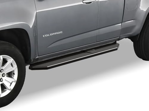 Estribos de Acero Inoxidable Negro para Chevy Colorado GMC Canyon miniatura 1
