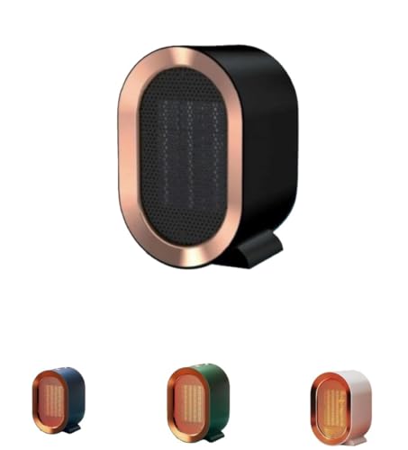 LumoLightセラミック電気 充電式 電気ストーブ ヒーター 小型 暖房器具 転倒時電源OFF 過熱保護 大風量 静音 軽量 脱衣所 足元ヒーター 防寒対策 小型 ミニ オフィス/寝室/脱衣所適用 (A)