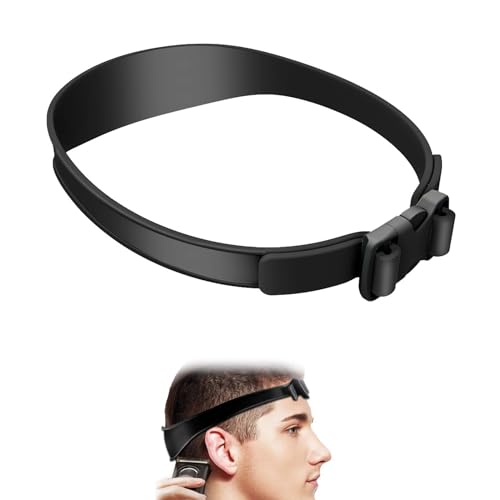 Ayuda para cortar el pelo, recortador de puntas abiertas, plantilla de corte de pelo, instrucciones de corte de pelo ajustables, banda de silicona para cortar el pelo, adecuada para cortar el cabello