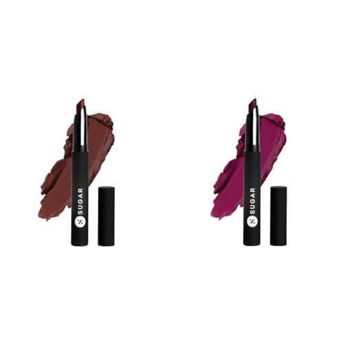 SUGAR Cosmetics Matte Attack Lipstick for Women | Transferproof & Smudgeproof & SUGAR Cosmetics Matte Attack Lipstick for Women | Transferproof & Smudgeproof