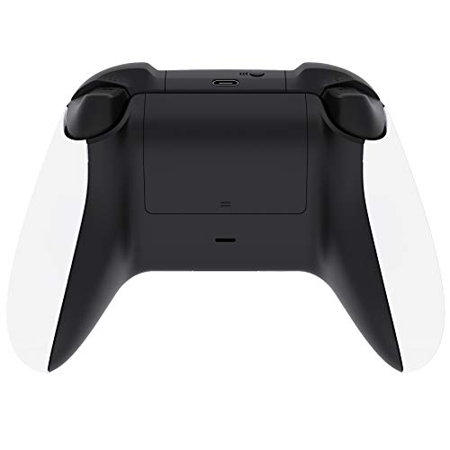 Image of eXtremeRate DIY Grip for Xbox Series X & S, White Replacement Left Right Side Rails, Replacement Rear Shell for Xbox Core Wireless Controller [Controller Excluded]
