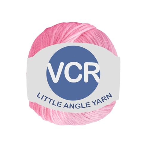 Image of VCR 4 Ply Baby Pink Little Angle Yarn, 25 Grams, 92 Meters Length, 100% Acrylic Soft Baby Knitting Yarn for Crochet, Newborn Sweaters, Soft Baby Socks, Mittens and Leggings, Pack of 1