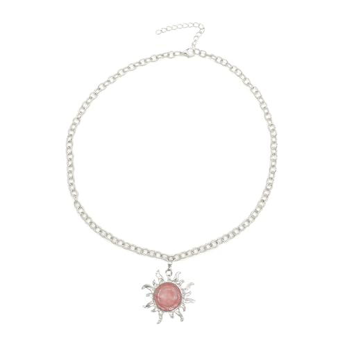 Collier ras du cou anti-allergie gouttes de soleil en pierre naturelle BGTY durable
