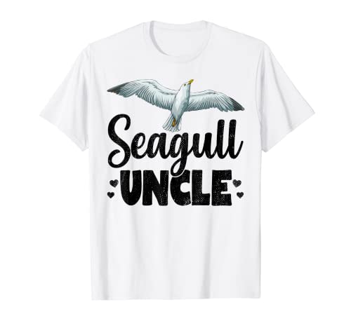 Seagull Uncle Beach Ocean Tropical Summer Bird T-Shirt