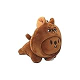Dimensioni: 7 x 9 cm. Materiale: peluche corto. Materiale imbottitura: cotone PP. Peso: 100 g