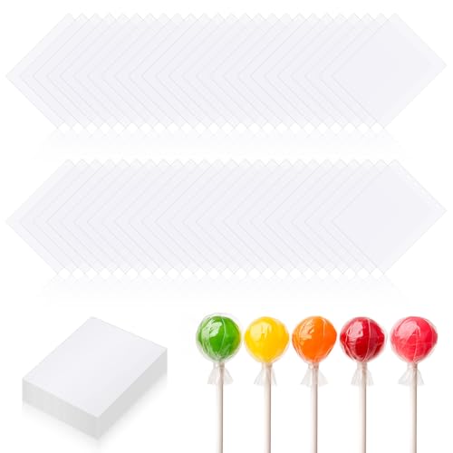 120 Stück transparente Zellophanfolie, Zellophanbögen, 15,2 x 20,3 cm, transparentes Geschenkpapier