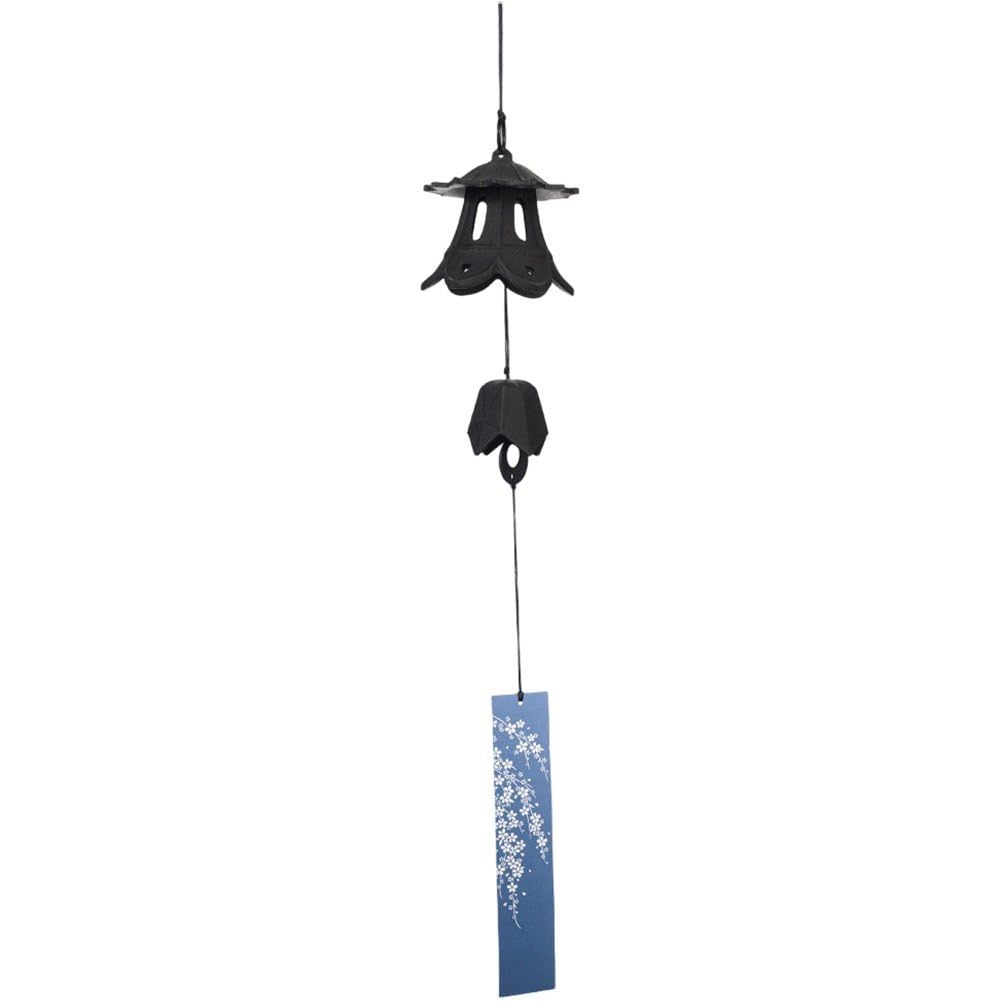 Carillon éolien en fonte vintage pour décoration de jardin