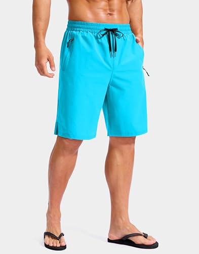 Image of G Gradual Mens Swim Trunks with Compression Liner 7 inch /9'' Quick Dry Board Shorts Swimsuit Bathing Suit for Men Zipper Pockets