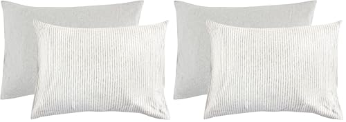 Touched by Nature Unisex Baby and Toddler Organic Cotton Toddler Pillowcase, Heather Gray, One Size (Pack of 2)