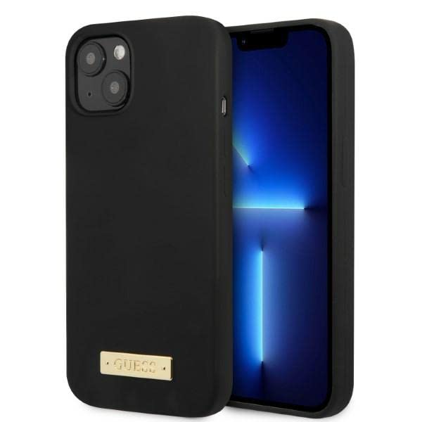 Guess GUHMP13MSPLK Coque Rigide en Silicone pour iPhone 13 6, Coque de Téléphone