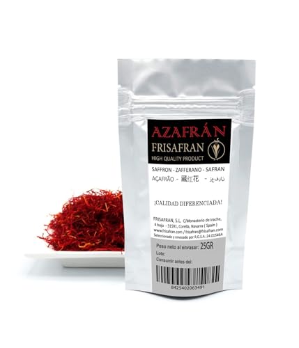 Safran en pistils FRISAFRAN 25g, l'épice pure pour sublimer vos paëllas sans additifs