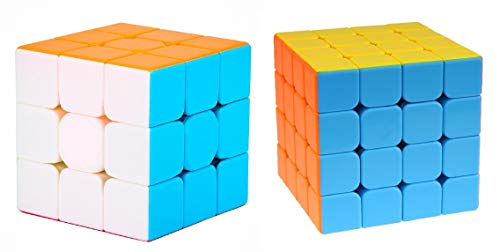 Image of D ETERNAL Cube Combo Of 3X3 & 4X4 High Speed Stickerless Puzzle Cube Combo Set Of 2, Teen