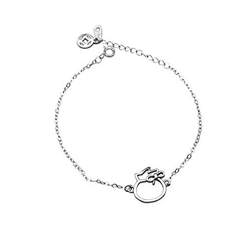 Preisvergleich Produktbild JXtong2 Armband Glückliches Vermögen niedliche Brieftasche S925 Sterling Silber Armband Design Geld Tasche günstigen Wunschreichtum Geschenk