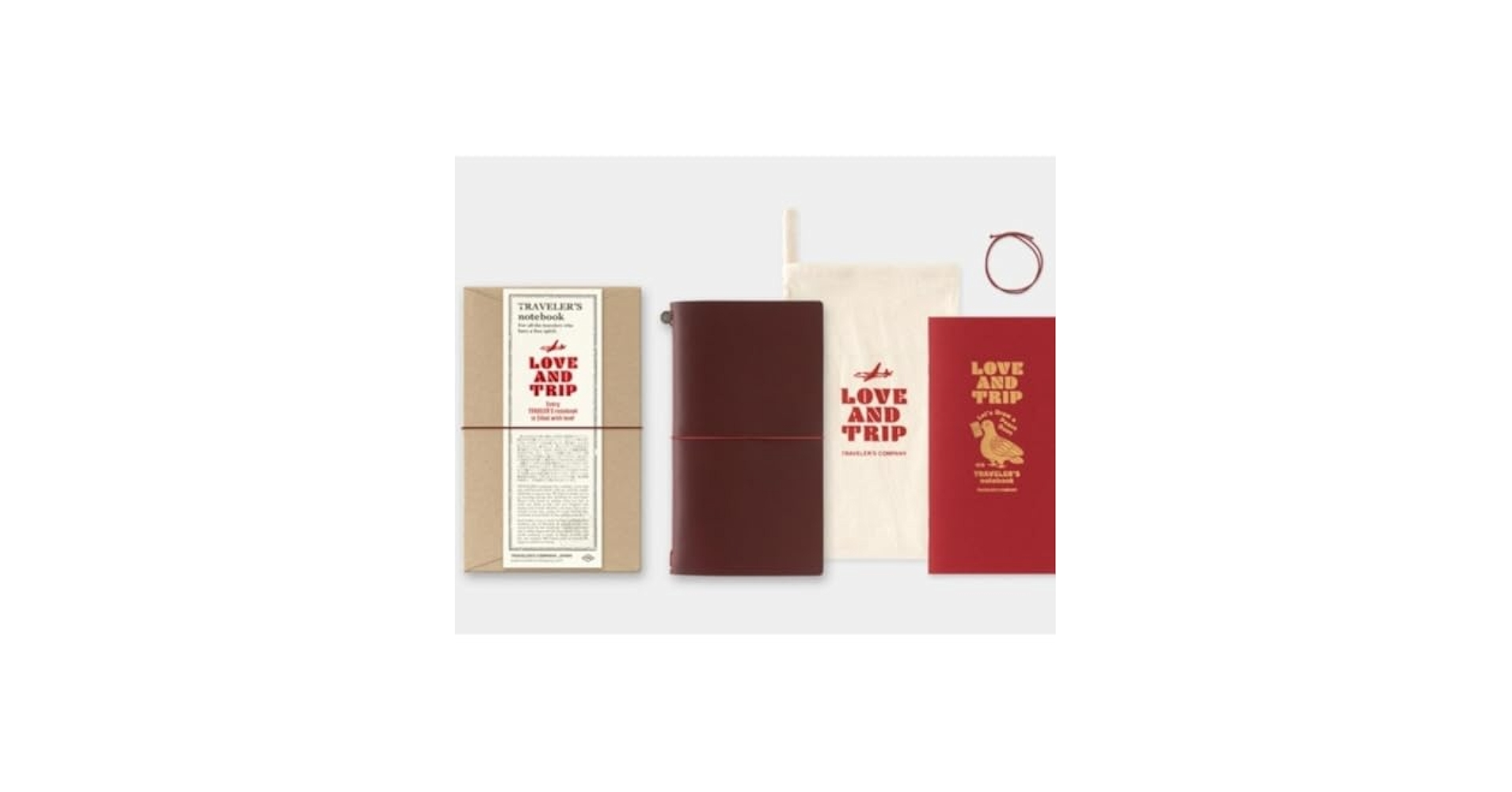 TRAVELER'S notebook LOVE AND TRIP レッド TRAVELER'S notebook Refill LOVE AND TRIP Red Ltd edition
