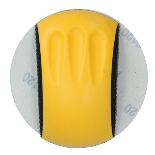 Crochet boucle bloc de ponçage jaune pour corriger les défauts