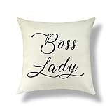 Sazuwu Retirement Gift for Boss Lady Throw Pillow Covers Boss Lady Gift for Women Home Decor...