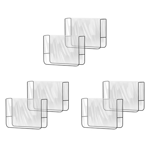 Reinscer Juego de 6 fundas para sillas de peluquería, transparentes, cuadradas, para la mayoría de sillas estándar