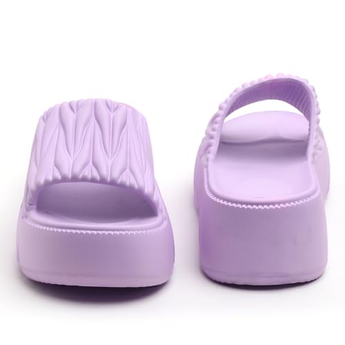 Image of EVA Women Slider | Lightweight Cushioned Slip-On Slides | Anti-Skid, Water-Friendly, Quick-Dry | Indoor /Outdoor Comfort