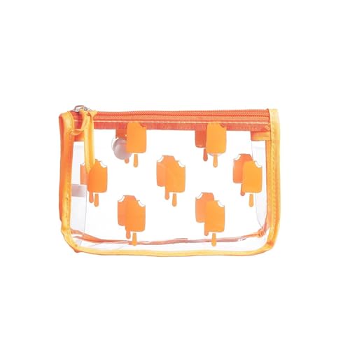 BOGG BAG Clear Designer Zipper Insert (Set of 2) Travel Organizer Storage Pop In Original Bogg and Baby (Orange Popsicle)