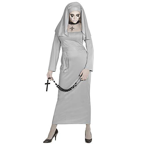 Widmann 65679 Ghost Nun Adult Costume XS, Gray