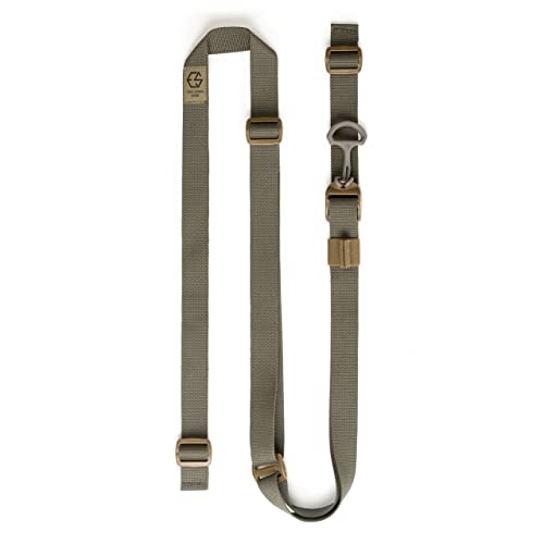 Edgar Sherman Design ESD Sling Tactical Rifle Sling | Two-Point | Mil-Spec | Quick Adjust | Lightweight | Integrated Elastic Retention | Trusted by Special Operations | USA Made (Ranger Green)