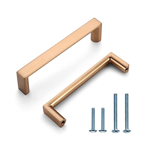 Image of 6 Pack 3.75 Inch Champagne Bronze Cabinet Pulls, Kitchen Hardware