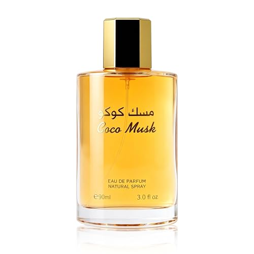 Image of AFLUXE Coco MuskRO Eau de Parfum Men&Women Unisex, Long Lasting Intense Amber Vanilla Gourmand Perfume, Rich Chocolate Scent, 3.0 fl oz (90 ml)