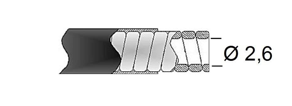 Gaine universelle transfil fil plat 26-10 gris 50m isolante et flexible