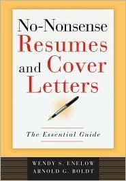 Hardcover No-Nonsense Resumes and Cover Letters Book