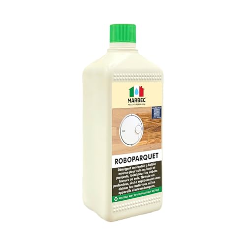 MARBEC ROBOPARQUET 1LT Détergent concentré peu moussant pour le nettoyage des sols en bois et parquets avec des robots laveurs de sols. Nettoie en profondeur et sèche rapidement.
