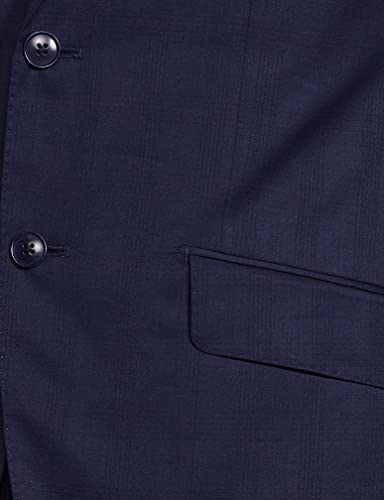 Image of Raymond Wool Blend Men's Full Sleeve Contemporary FIT Fancy Blue Formal Suit
