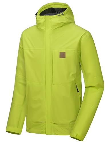 Image of Little Donkey Andy Men's Waterproof Rain Jacket Windproof Light Jacket Outdoor Rain Shell with Hood for Hiking Travel Golf