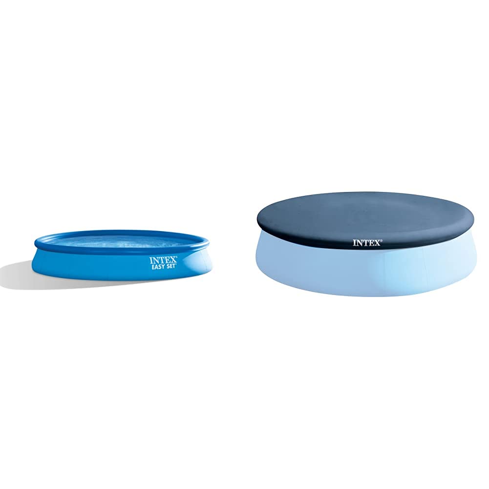 Piscine Easy Set Intex 4,57 x 0,84 m avec bâche de protection pour jardin