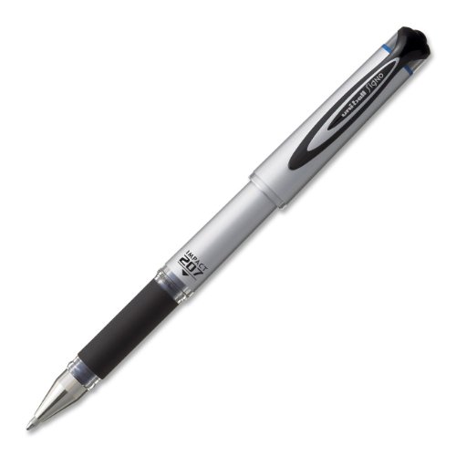 Stylo roller gel bleu 207 Impact pointe large écriture grasse haute performance