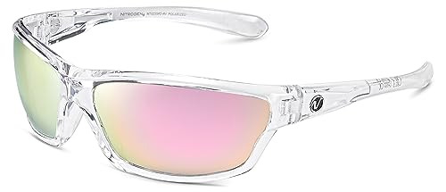 Polarised Sports Sunglasses, Crystal, Revo Rose Gold, One Size Fits Most, Crystal | Revo Rose Gold, One Size