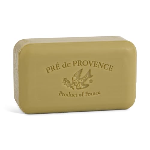 Image of Pre de Provence Artisanal Soap Bar, Natural French Skincare, Enriched with Organic Shea Butter, Quad Milled for Rich, Smooth & Moisturizing Lather, Green Tea, 5.3 Ounce