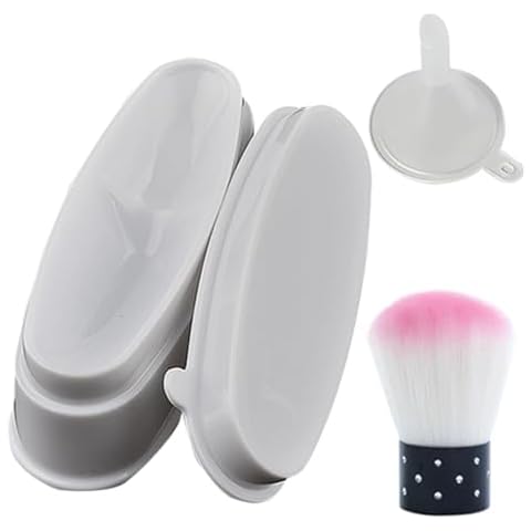 French Dipping Trays Nail Dip Powder Nail Kit Container Powder Nails Acrylic Liquid Set Dust Remover Brush Cover