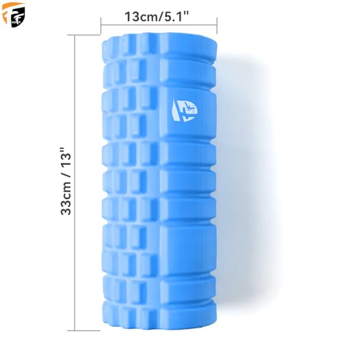 Image of FirstFit Foam Roller for Deep Tissue Muscle Massage Exercise Fitness and Pain Relief Equipment-Sky Blue