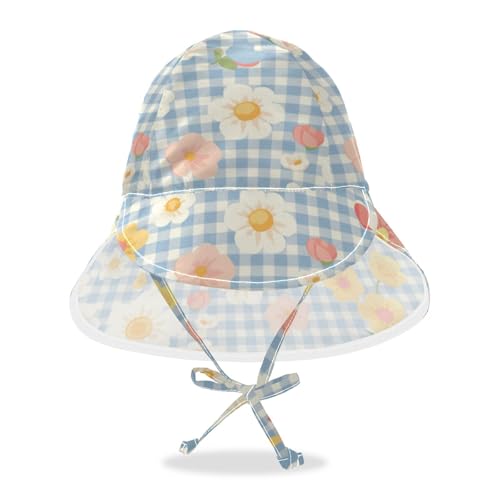 Toddler Sun Hat Baby Boys' Beach Play Hats Girl UPF 50+ Neck Flap Traveling Swim Hat