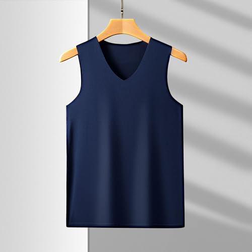 6 Pack Men's Summer Casual Tank Tops Sleeveless V Neck Stretch Skinny Basic T Shirts Workout Gym Running Tee Tops4