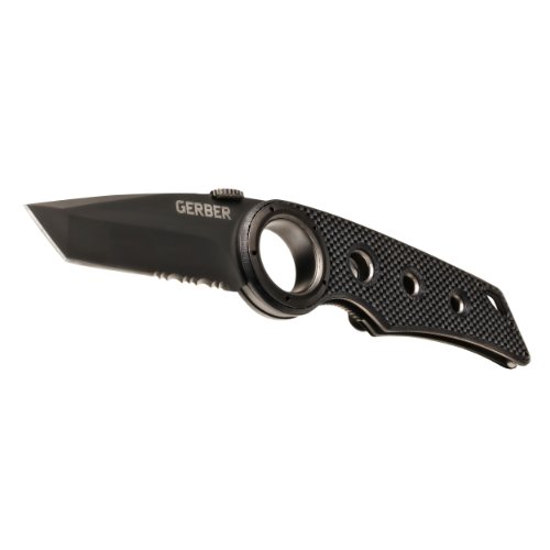 Gerber Gear Remix Folding Knife - 3' Partially Serrated Edge Pocket Knife - EDC Gear and Equipment - Black