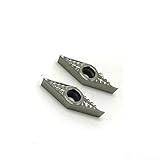 VCGT110308-AK H01 Carbide Inserts for Aluminum Turning, CNC Ground Tooling for Copper Brass, High Polish Non-Ferrous Metal Cutting, 10pcs