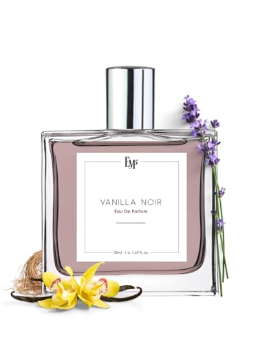 Image of EM5 Vanilla Noir Unisex Perfume | Vanilla Aromatic Woody Powdery Fragrance | Eau de Parfum Spray | Strong & Long Lasting Scent | Luxury Gift for Him & Her | 50ml