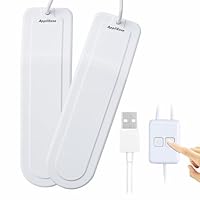 Appliease Boot Dryer, Portable USB Shoe Dryer for Kids & Teens, with 3-Timer Settings, 18-dB Quiet, 50°C Low-Temp Slow Drying, Fits US Shoe Size 8 & Under (White)